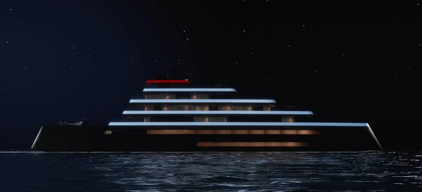 Ocean One \(OI\) is a superyacht concept inspired by the 1920s ocean liners