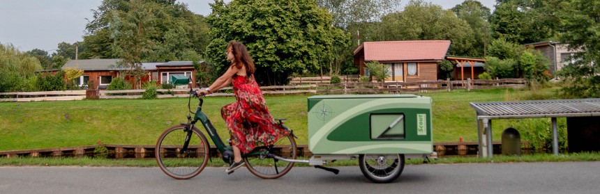 The Scout e\-bike camper offers the basics for bikepacking, but at a premium price