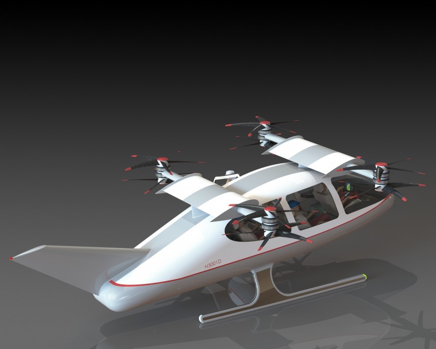 The SSAL \(Ship to Shore Air Limo\) imagines the flying tender of tomorrow