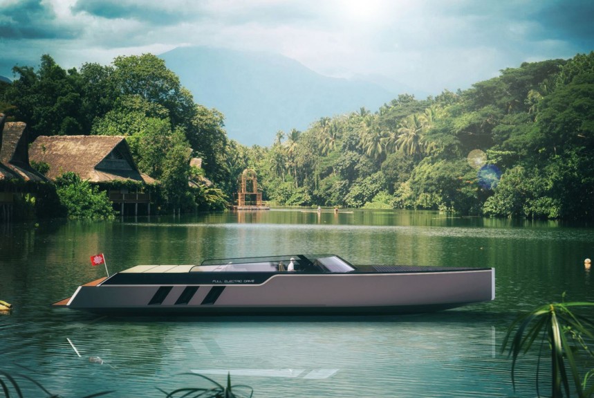 The Tesla E\-Vision GT Boat concept delivers 40\+\-knot top speed, is all green
