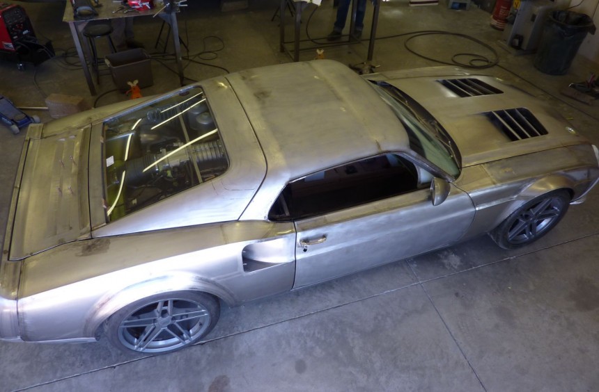 The '69 Mustang During Transformation
