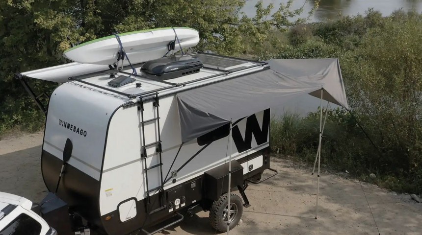 The Hike 100 is the most compact trailer yet from Winnebago, but still suitable for off\-grid stays