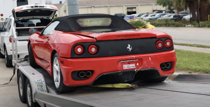 This Ferrari 360 sat parked outside for almost five years