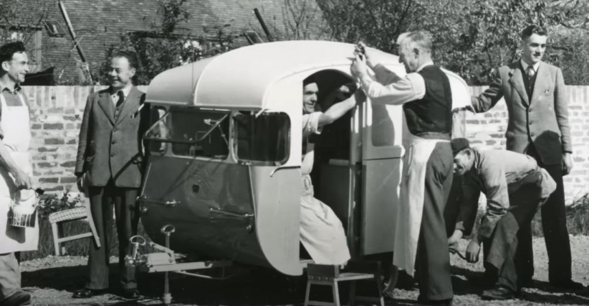 The 1955 Royal Caravan is a toy but also a real, if scaled down, RV