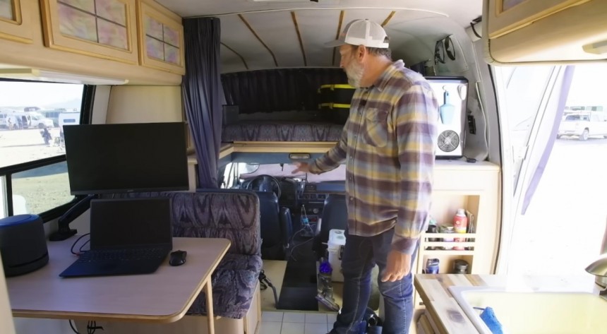 This Revcon Trailblazer is an off\-grid RV with a smart home system