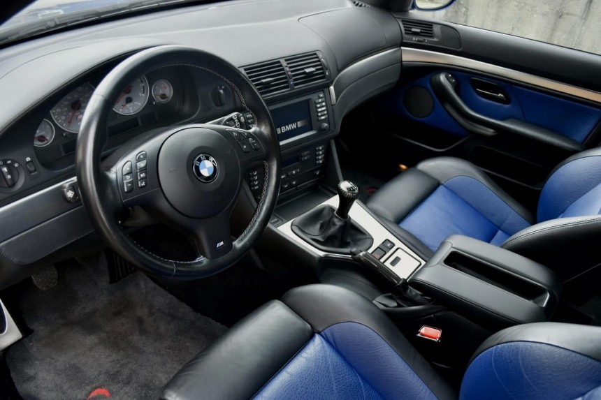 Dinan\-tuned 2002 BMW M5 in Le Mans Blue Metallic