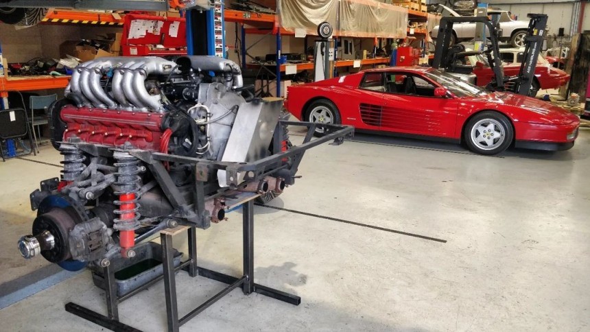 All\-Electric Ferrari Testarossa with a Tesla motor