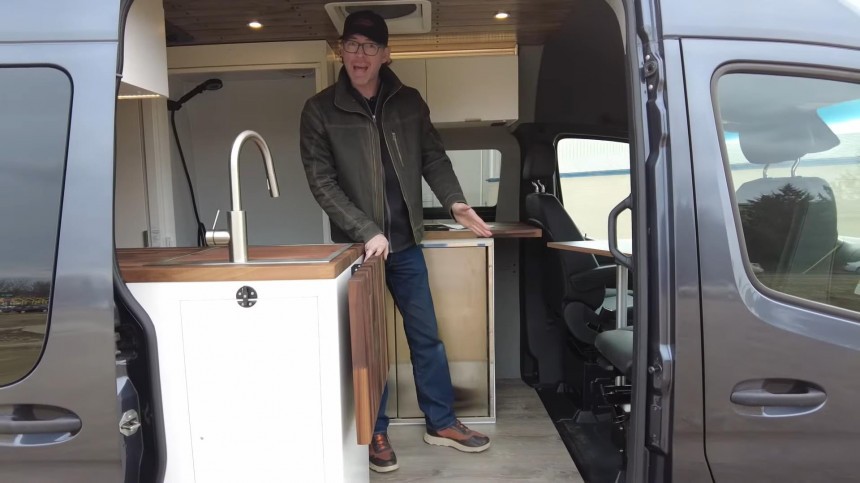 This AWD Sprinter Off\-Grid Camper Boasts a Serious Suspension Upgrade and an Elevator Bed