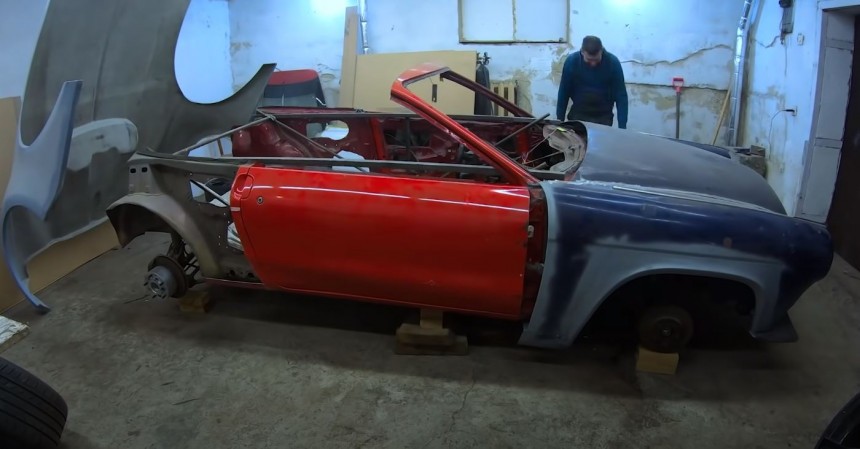 Team sets out to build a strange frankenvehicle, crafting a Bugatti Chiron and GAZ\-21 onto a Ford Probe