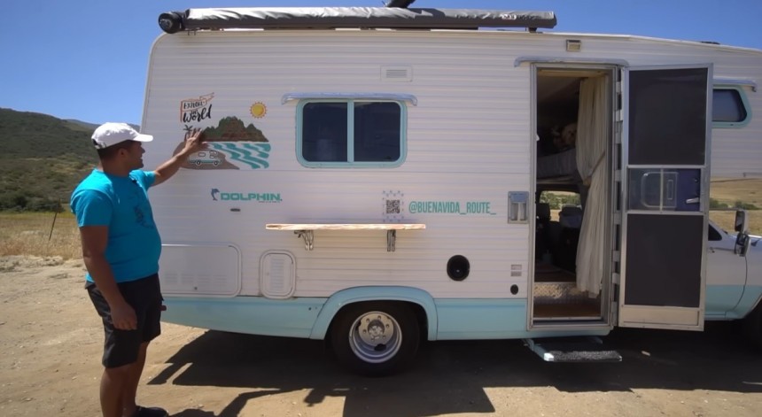 Couple Full\-Time Lives and Travels in a 1991 Toyota Dolphin