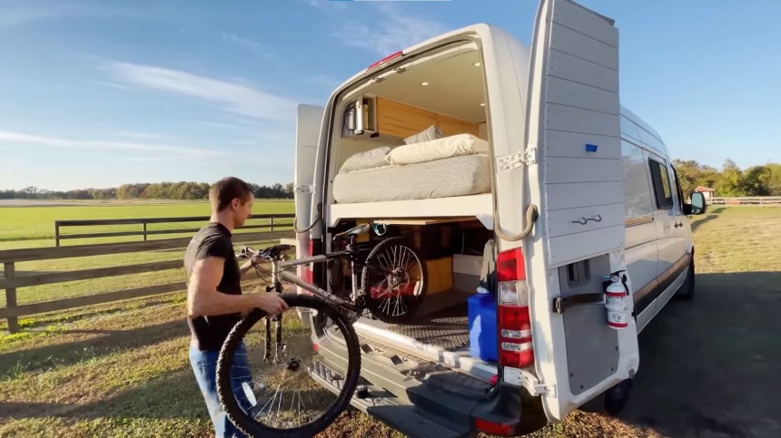 DIY Sprinter Van Conversion Rear