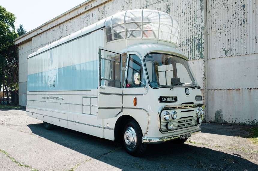 This Mobile Cinema bus is the only one left from of a series of 7 custom vehicles
