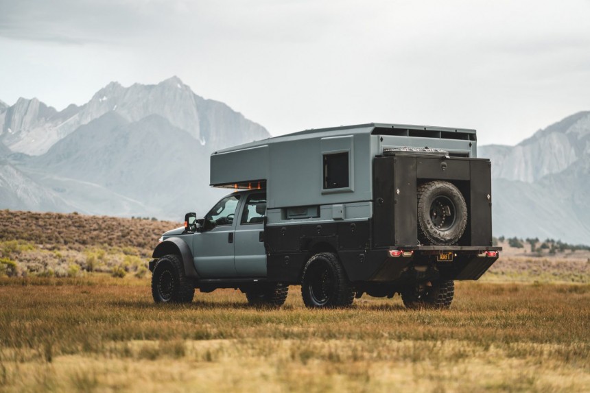 Custom Ford F\-550 overlander can go off\-grid for up to 3 weeks
