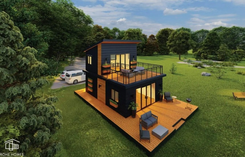 The Lotus prefab foldable home is also modular, sustainable, and durable