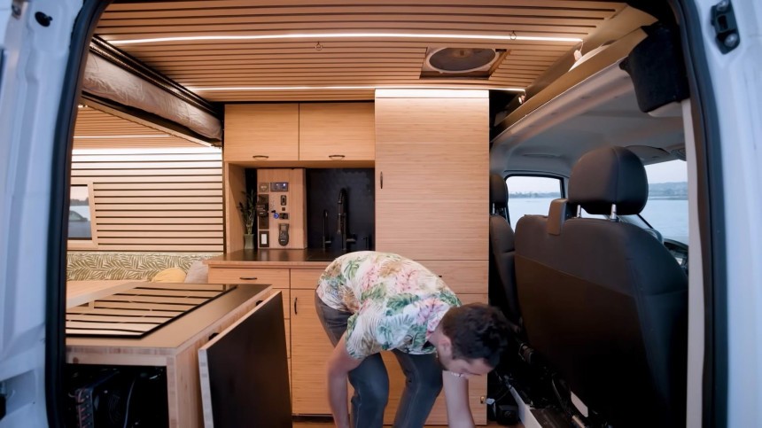 This Guy Built a Stunning, Bamboo\-Filled Camper Van Without Any Prior Experience