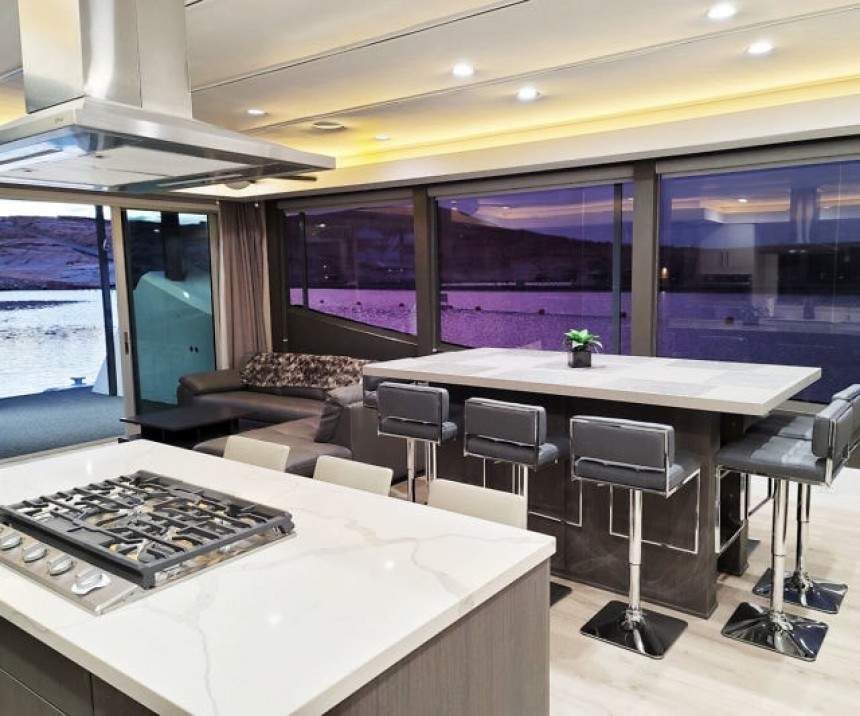 Invictus, the first Atlas V\-Series houseboat from Bravada Yachts, came with a \$2 million valuation