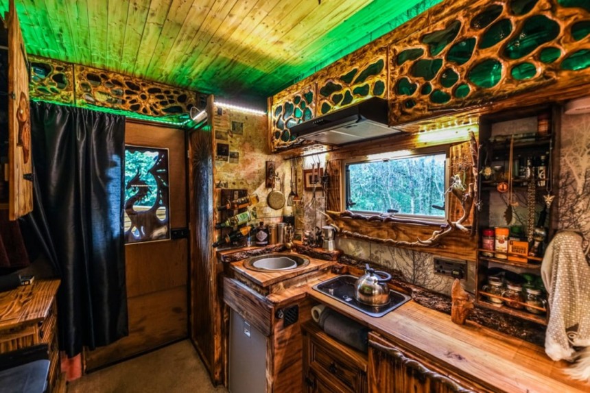 Radagast stealth van conversion packs the most magical, artsy yet functional interior
