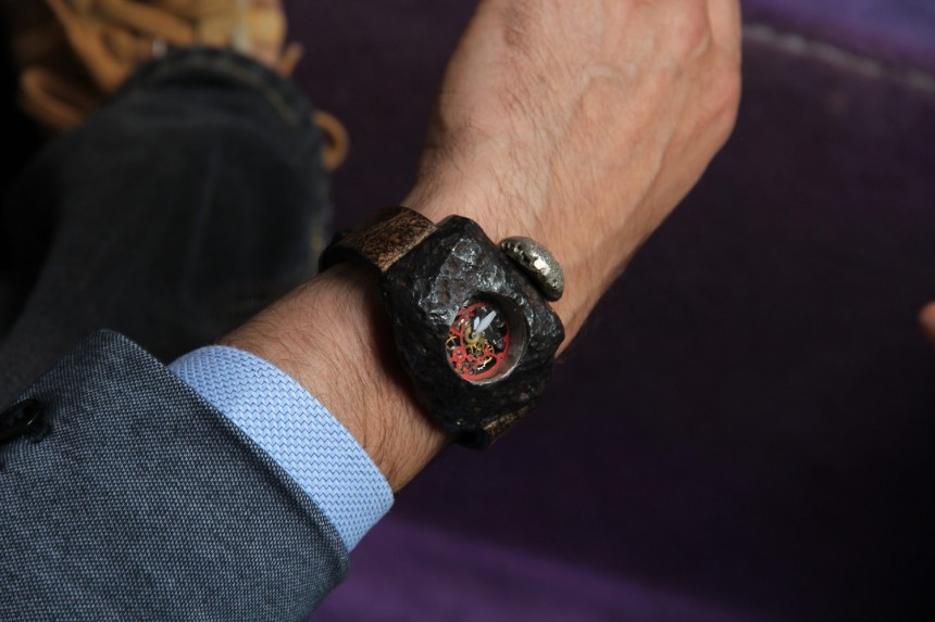 The Asteroid watch from Greco\-Genève, valued at \$1\.2 million, is made of a raw piece of meteorite