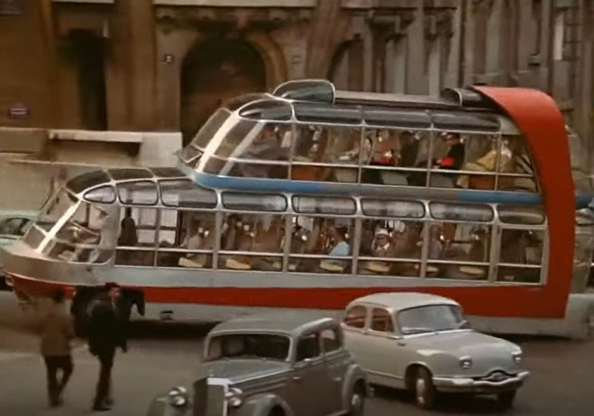 The Cityrama Currus Citroen 55 bus is an iconic custom bus popular in Paris, France in the 1950s
