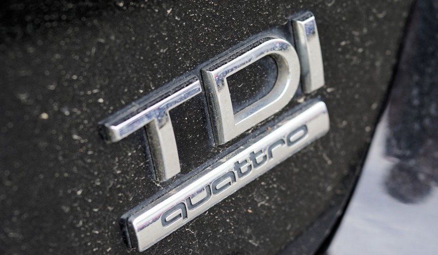 TDI badge on a Diesel\-powered Audi