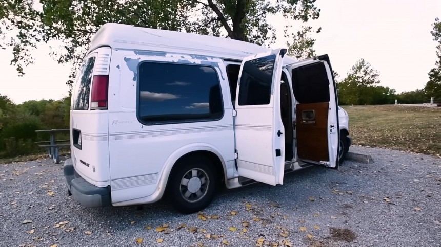 This "Low\-Key" Camper Van Was Converted for Just \$7K, Hides a Princess\-Themed Living Space