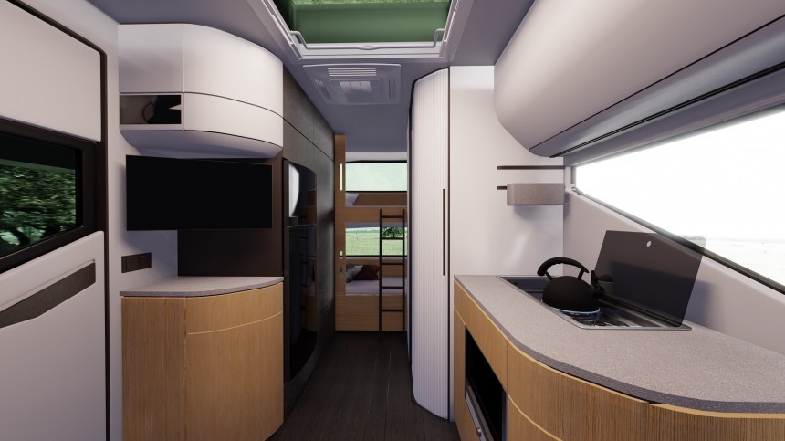Travel trailer interior
