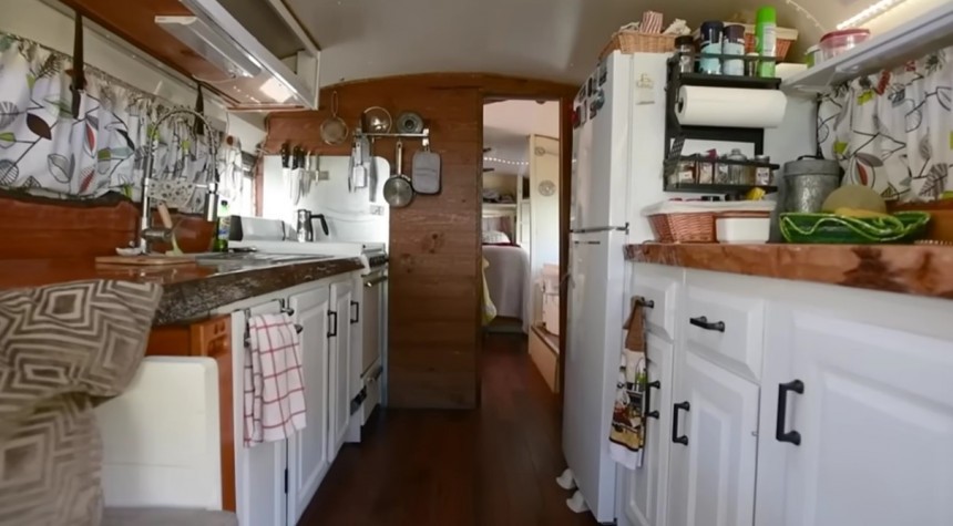 RV School Bus with an open space interior