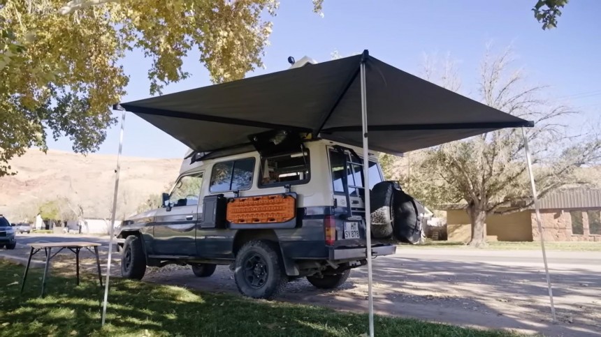 This Self\-Built Landcruiser Camper Is a Cleverly Designed "Two\-Story Apartment" on Wheels