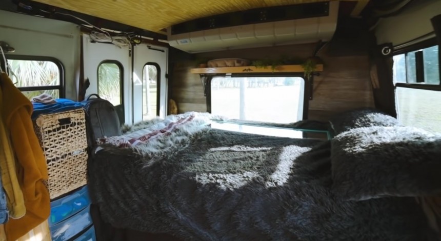 Shuttle Bus Converted Into a Bohemian\-Style Mobile Home