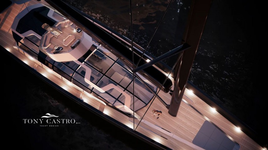 62\.5\-meter sailing sloop concept that could be the world's largest sailing yacht in the 500GT category