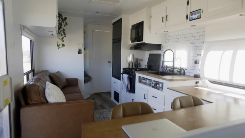 This Trailer Got a Second Chance at Life, Becoming a Modern, Off\-Grid Tiny Home