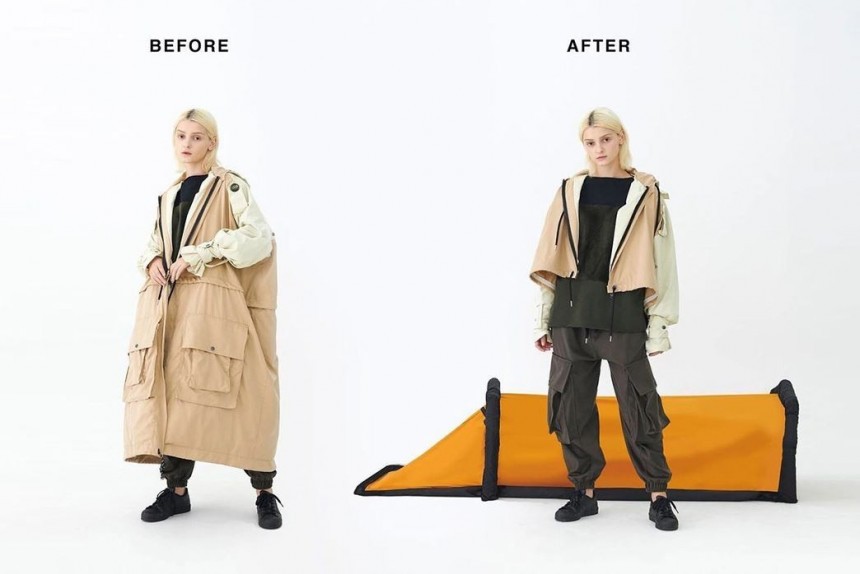 Survivalist\: Adapting to Change collection offers transformable outerwear for emergency situations