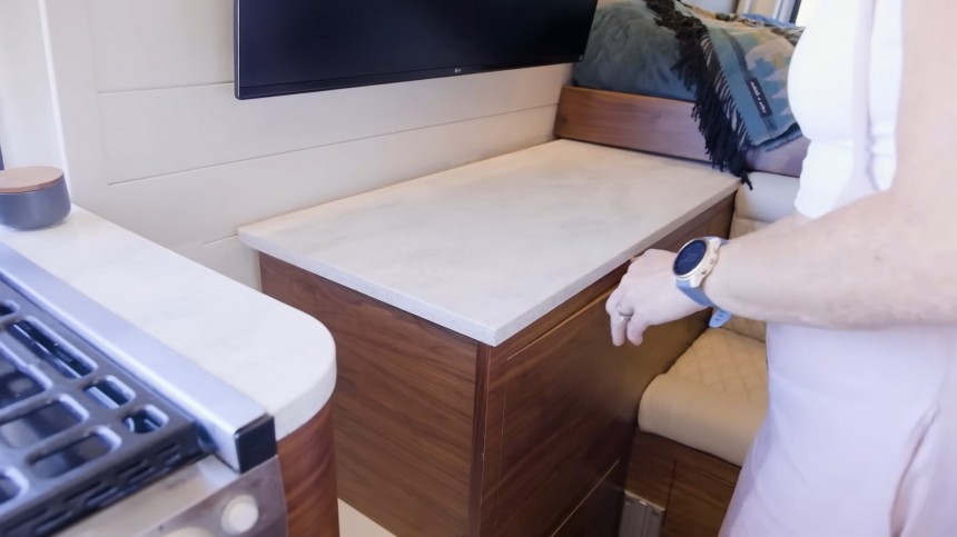This Unique, Yacht\-Inspired Camper Van Has a Gorgeous Interior With a Bonanza of Features