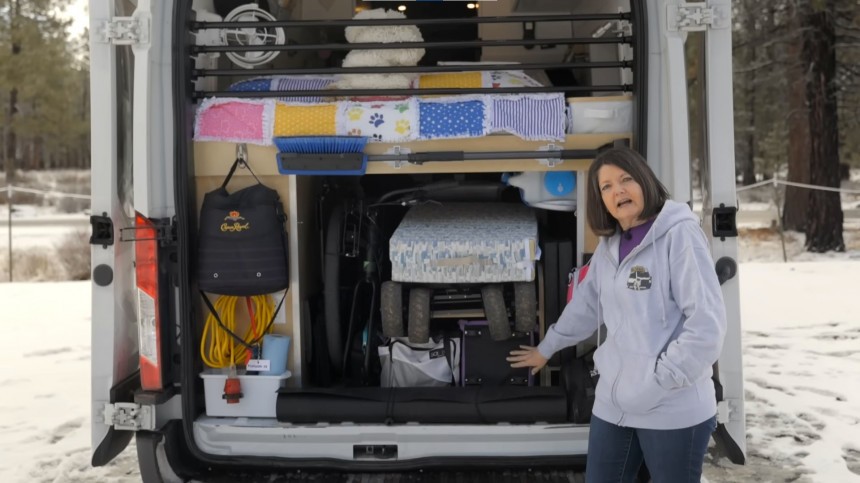 This Woman Designed a Unique Camper Van That Keeps Her Blind Dog Safe and Comfortable