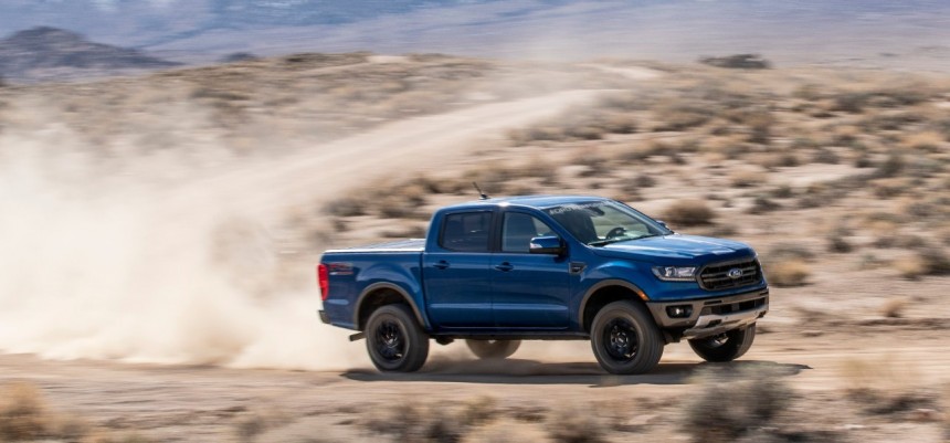 U\.S\. Ford Ranger with Ford Performance off\-road accessories