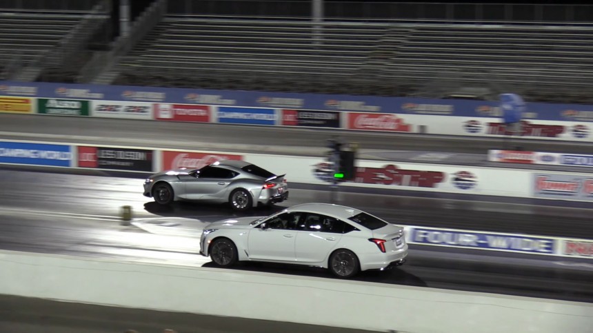 Toyota GR Supra vs\. Dodge Challenger SRT Hellcat vs\. Cadillac CT5\-V Blackwing