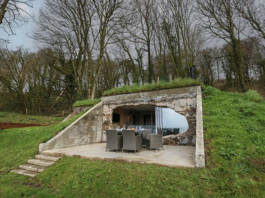 Transmitter Bunker is a real WWII bunker turned into a guest home for four