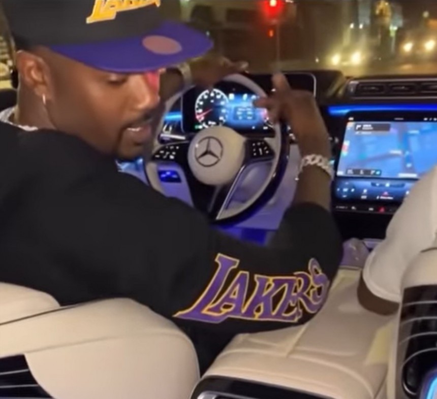 Ray J Driving Blueface in a Mercedes\-Maybach S\-Class