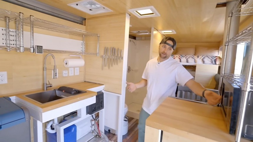 U\-Haul Box Truck Was Turned Into an Affordable and Ingenious Off\-Grid Home on Wheels