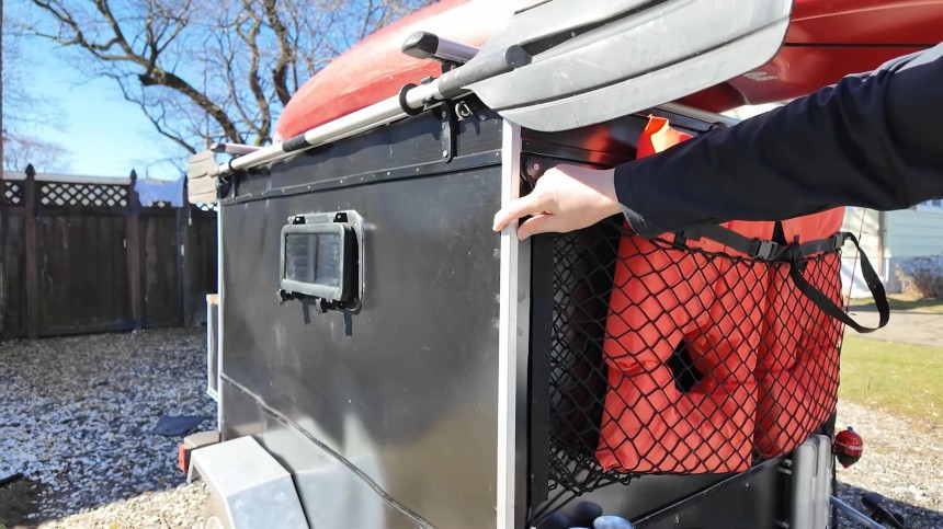 Unique, DIY Micro Camper Cost a Mere \$1K To Build, It Features a Slide\-Out and a Kitchen