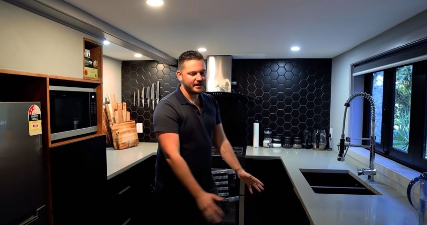 Kyron Gosse's mini mansion on wheels offers 30sq\-m \(323sq\-ft\) of living space