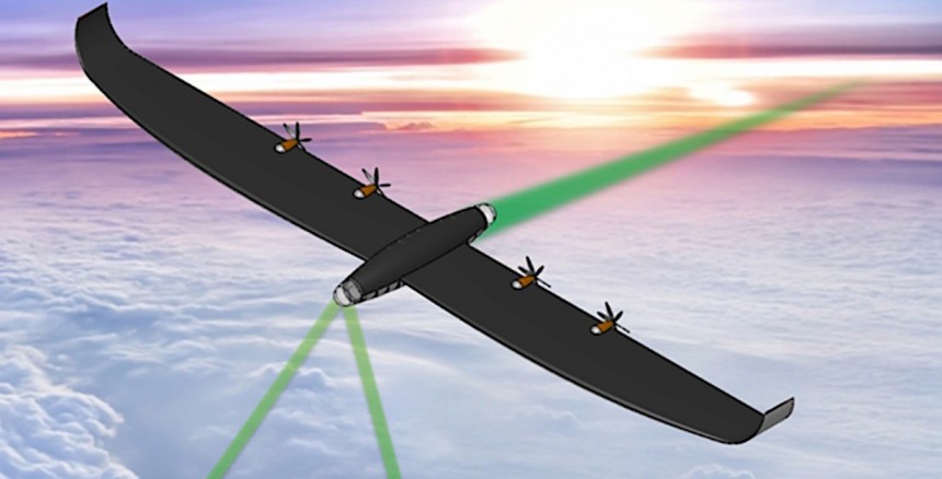 DARPA's idea for an airborne energy relay system