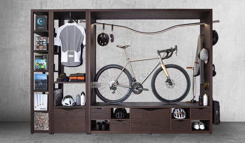 The Domus proposes bike storage inside your home, turning the machine into a work of art on display
