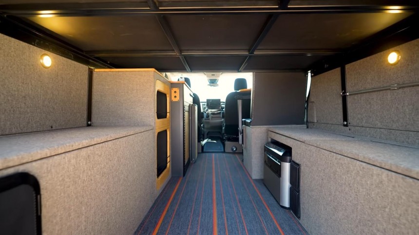 Vanworks' "Switchback" Camper Van Is a High\-End Tiny Home That Makes Van Life Easy\-Peasy