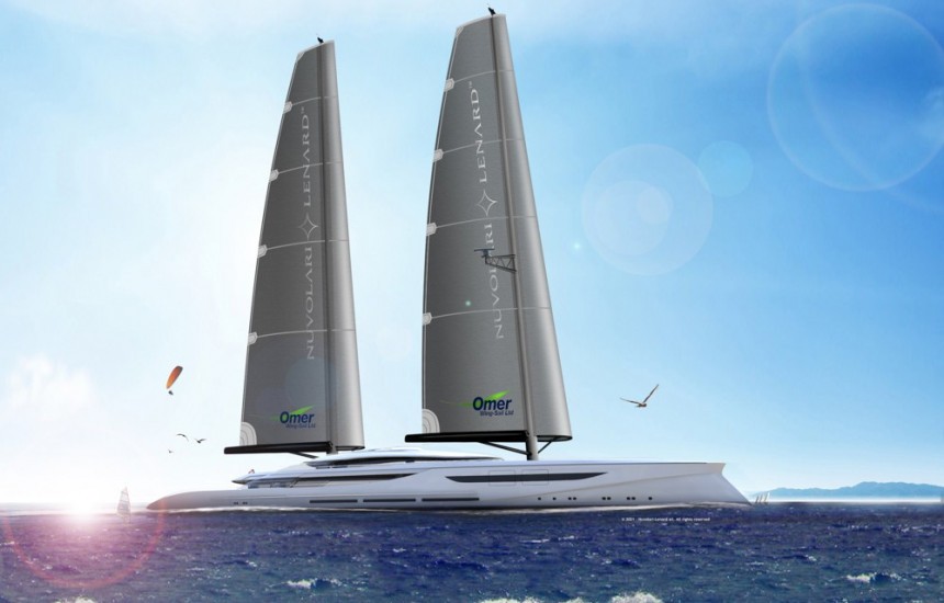 The Vento concept is a megasailer\: a completely green sailing superyacht