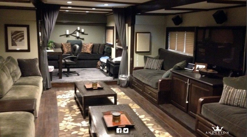 Vin Diesel's monster RV is called The Comfy Cabin, has 2 stories and a \$1\.1 million price tag