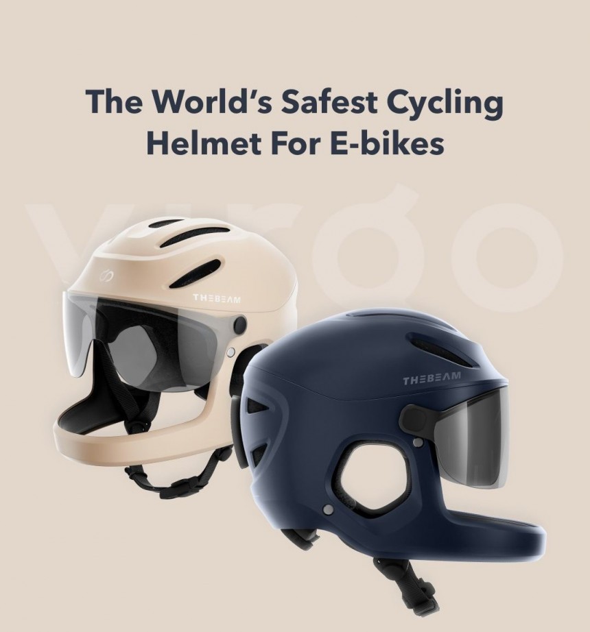 Virgo is a hybrid cycling helmet designed for e\-bike speed riding