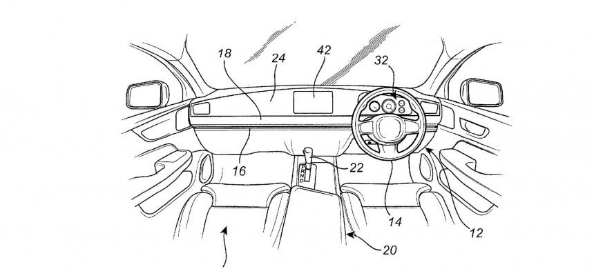 Side\-to\-Side Sliding Steering Wheel Drawing