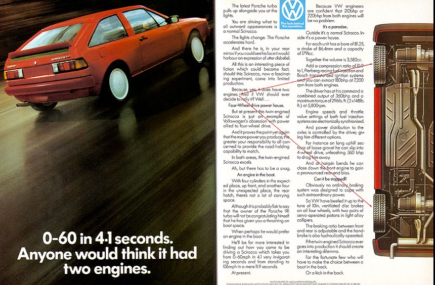 Volkswagen Scirocco Bi\-Motor Promotional Leaflet