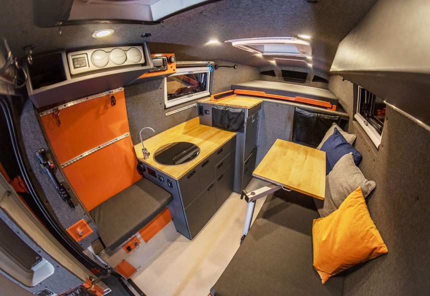 Icarus Series Truck Camper Prototype Interior